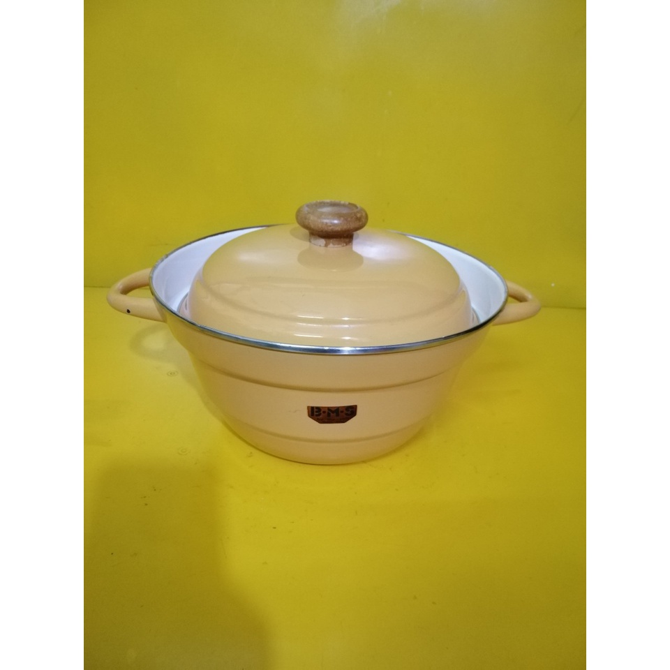 Nồi luộc men nội địa Nhật, size 27cm, cao 13cm (mã 733), Dùng được bếp từ
