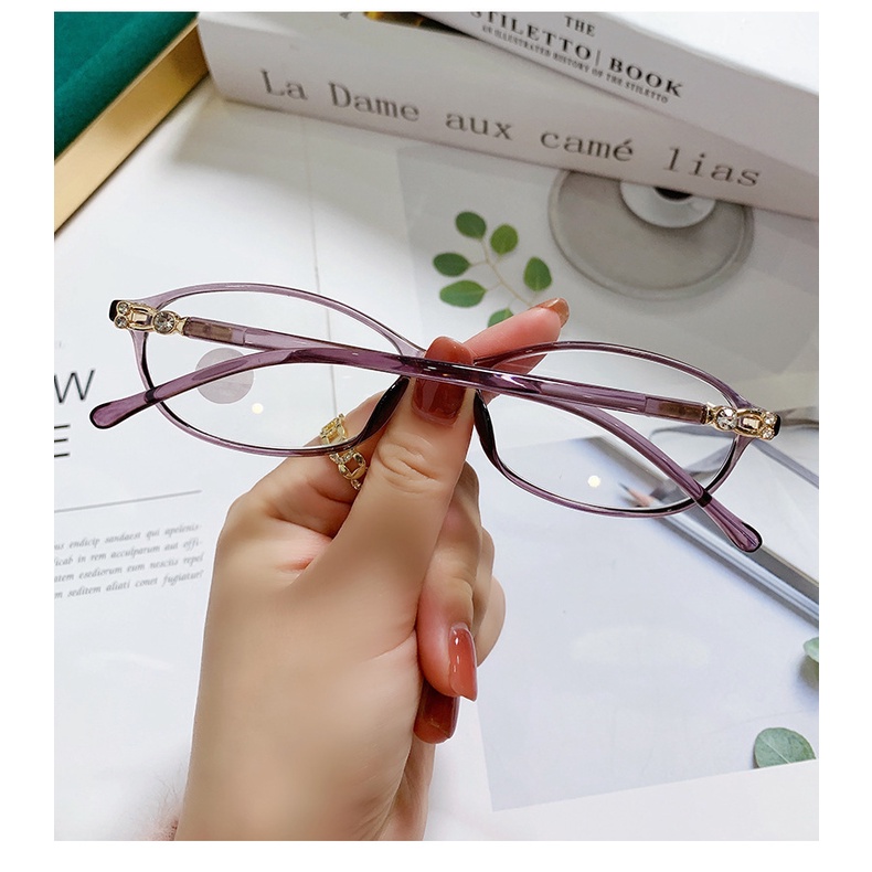 kính đọc sách chặn ánh sáng xanh của phụ nữ Đeo kính đọc sách bảo vệ bức xạ thấu kính độ nét cao thoải mái + 100 ° (+1.00), + 150 ° (+1.50), + 200 ° (+2.00), + 250 ° (+2.50), + 300 ° (+3.00), + 350 ° (+3.50), +400 ° (+4,00)