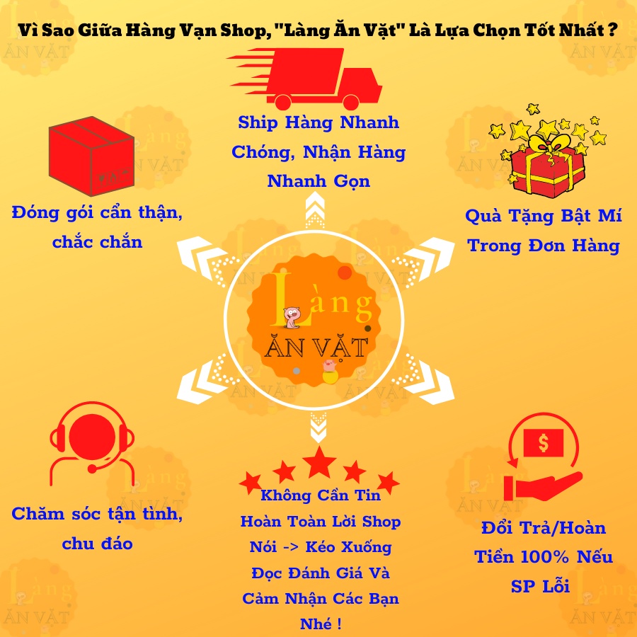 Heo khô cháy tỏi, khô lợn 300g Làng Ăn Vặt thịt nạc tươi cay nhẹ, đồ ăn vặt Đà Lạt thơm ngon bổ rẻ | BigBuy360 - bigbuy360.vn