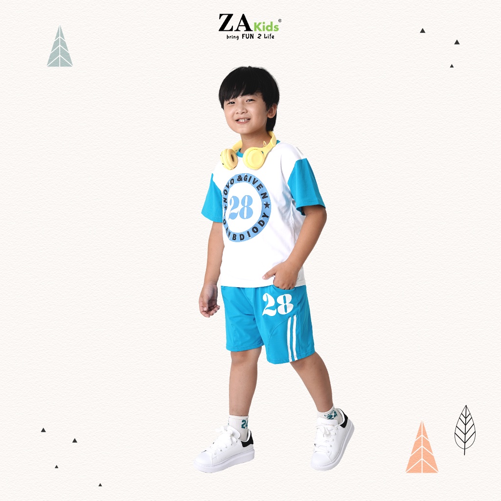 Bộ Quần Áo Thun Tay Ngắn Bé Trai (1-9 Tuổi) Zakids ZA22164TN