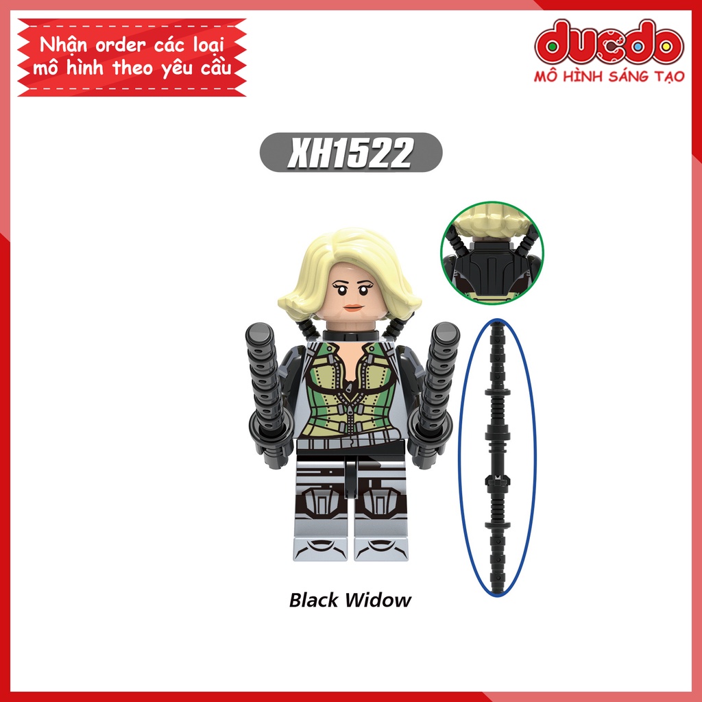 Minifigures các nhân vật trong Marvel Black Widow - Đồ chơi Lắp ghép Xếp hình Mini Mô hình Iron Man XINH X0289