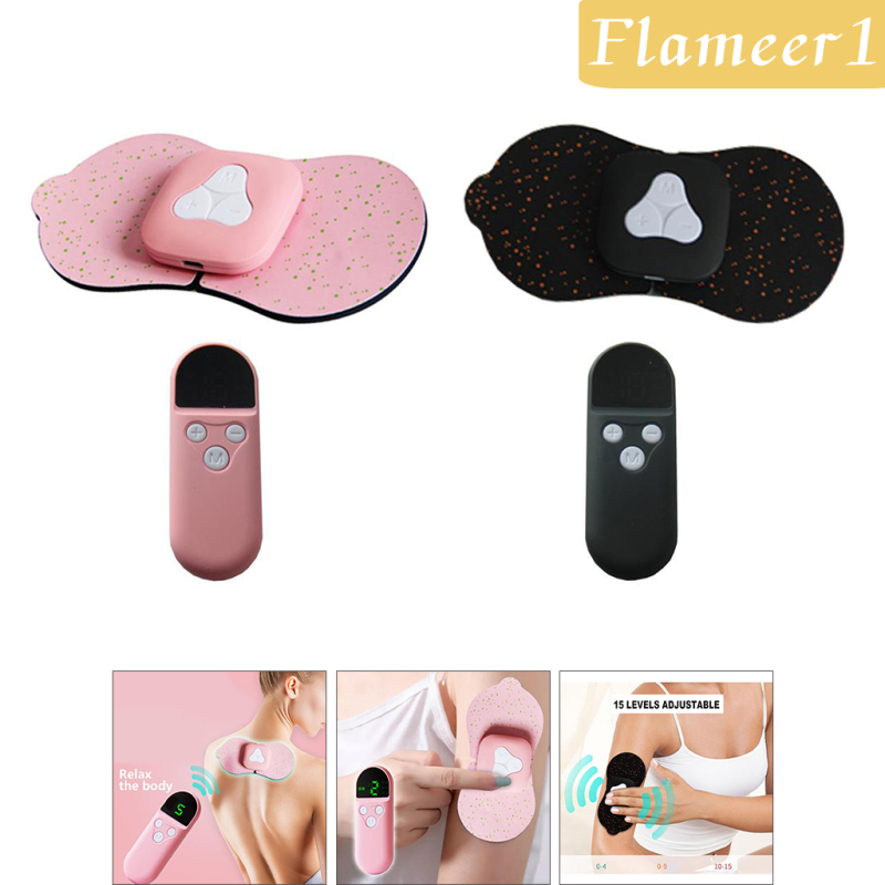 [Hàng mới về] Set máy massage điện mini cầm tay giúp giảm đau hiệu quả màu hồng