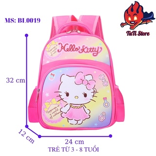Balo trẻ em in hình mèo Kitty đáng yêu cho các bé gái từ 2 đến 5 tuổi - TUTISTORE88.