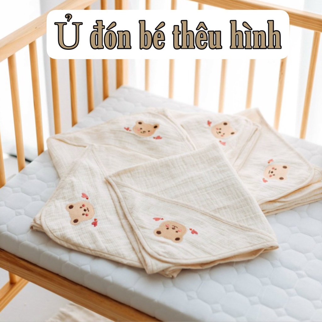 Ủ choàng cho bé, ủ choàng xô đón bé Molli, mềm mại thoáng khí
