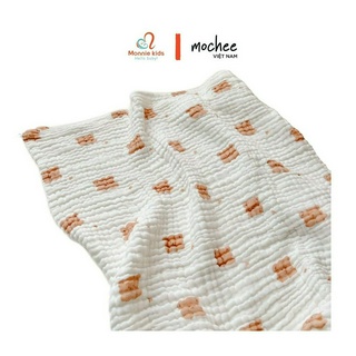 Khăn tắm xô được dệt từ sợi bông tự nhiên cho bé Mochee kích thước 105x105cm