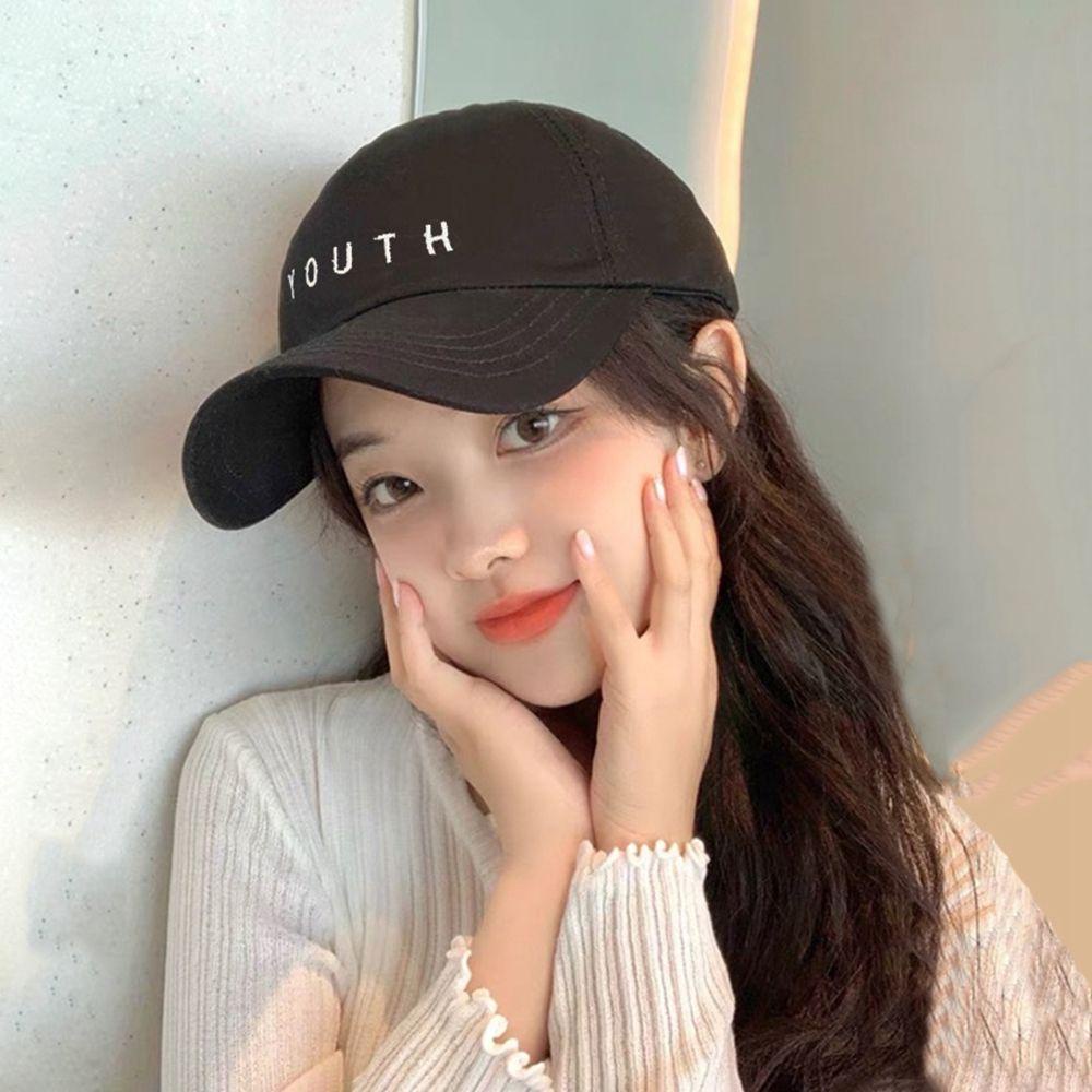 Mũ Lưỡi Trai Vải Cotton Thiết Kế Đơn Giản Phong Cách Hip Hop Hàn Quốc Cá Tính