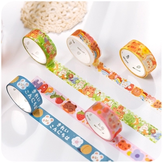 Cuộn băng dán washi trang trí dễ thương