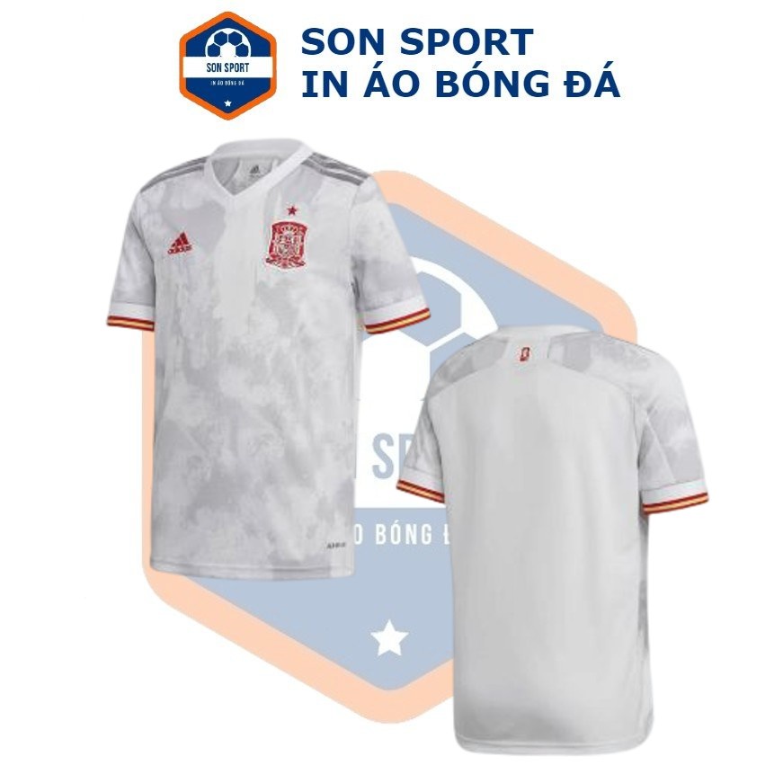 Bộ Quần Áo Bóng Đá Fex Thái CLB Tây Ban Nha Trắng