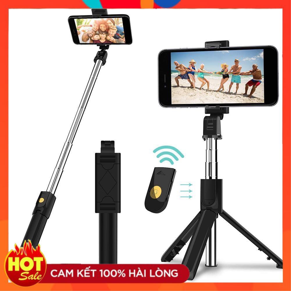 Xả -  Gậy Chụp Ảnh 3 Chân Bluetooth Tripod K07, có remote điều khiển từ xa | BigBuy360 - bigbuy360.vn