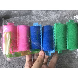Combo 6 lô cuốn tóc xoăn bằng mút (Nhiều màu)