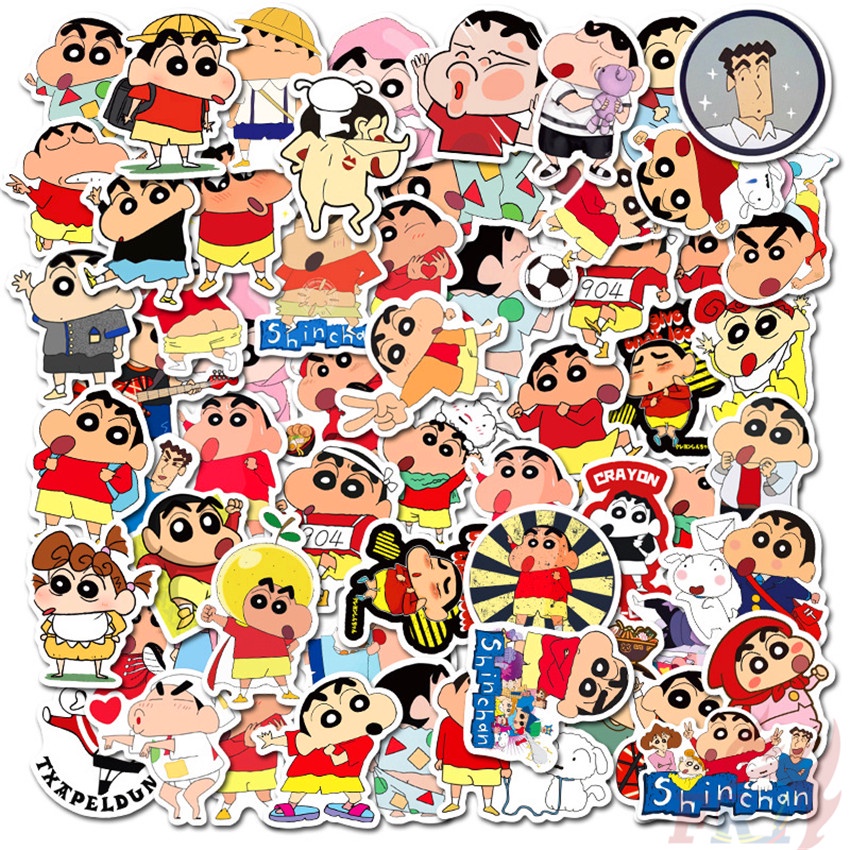 ❉ Crayon Shin-chan Series 01 Stickers ❉ 50Pcs/Set Anime DIY Fashion Decals Doodle Stickers
