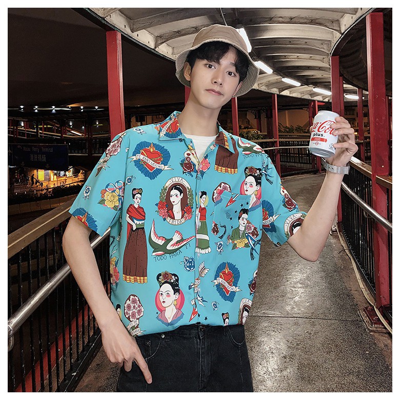 Áo sơ mi nam thời trang in hình độc đáo nổi bật