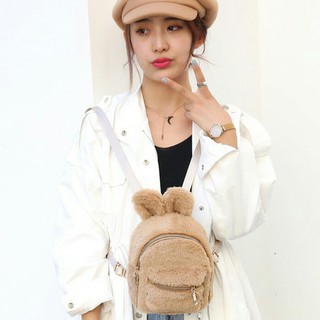 Balo Tai Thỏ MINI Lông Mềm Mịn Dễ Thương