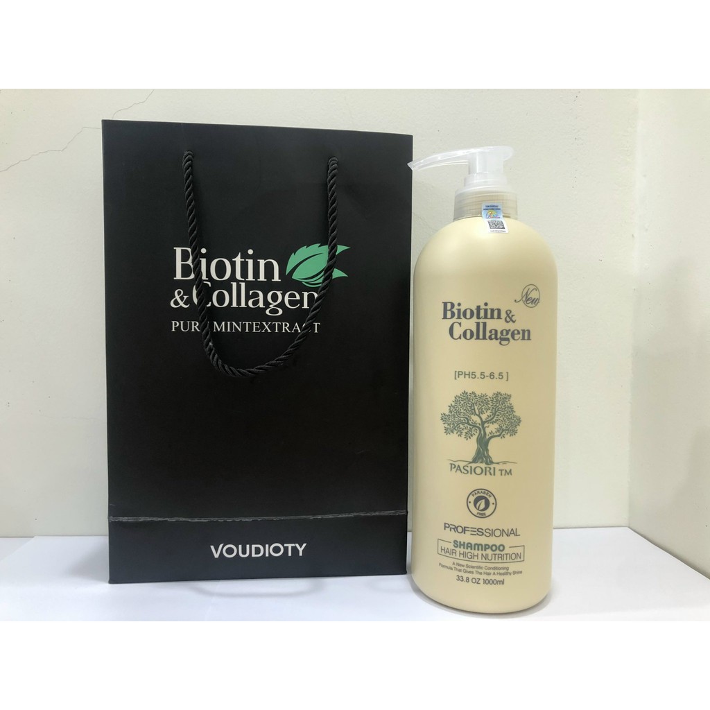 [GIÁ TỐT] Biotin Collagen, Cặp Dầu Gội Xả Biotin Collage. Giảm Rụng Tóc, Phục Hồi Tóc Hư Tổn, Khô Xơ. NEW