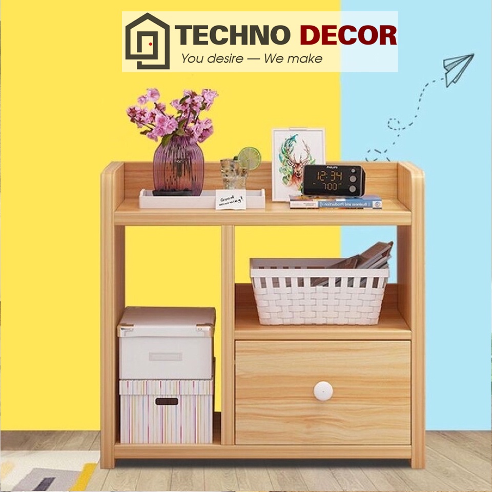 Tủ Đầu Giường Mini Tap Đầu Giường Giá Rẻ Decor Phòng Ngủ Chống Mối Mọt TechnoDecor BT0014