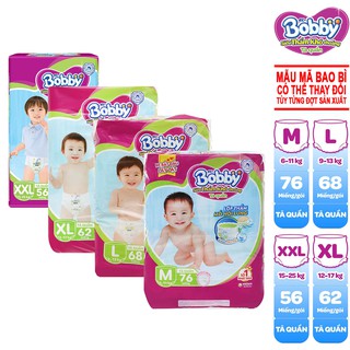Tã quần bobby siêu đại size M76/L68/XL62/XXL56