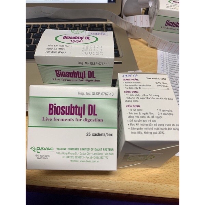 Biosutyl Dl men tiêu hoá hộp 24g