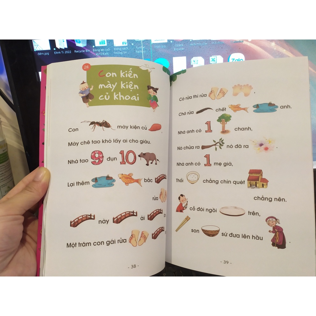 Sách - Đồng Dao Tư Duy Hình Ảnh Cho Bé Tập Nói Tập Đọc
