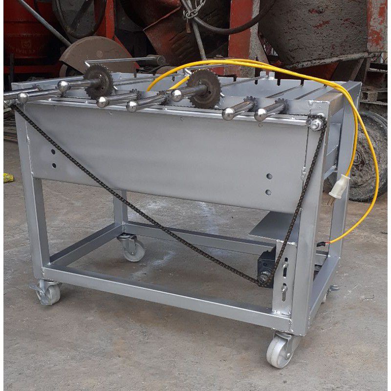 Lò Nướng Thịt gà vịt mini, Bếp Nướng than quay tự động 10 xiên
