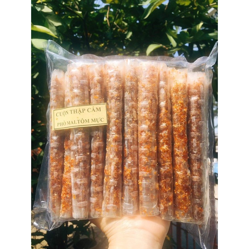 500G BÁNH TRÁNG CUỘN THẬP CẨM PHÔ MAI TÔM MỰC ỐNG DÀI