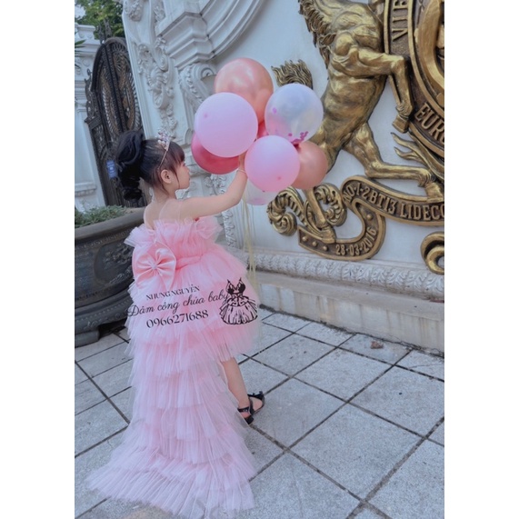  Váy CC Phượng Hoàng Đầm Công Chúa Cho Bé Gái Cao Cấp tặng Kèm Cài Đầu Cute