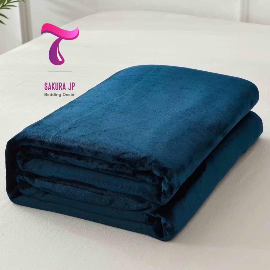 Chăn Muji lông tuyết Nhung hàng loại 1 kích thước 2mx2m3 nặng 1,7kg Siêu Mềm Mịn, chăn văn phòng