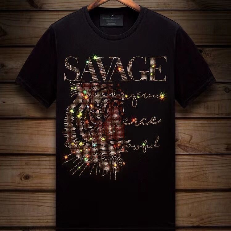 Áo Thun Tay Ngắn In Hình Đầu Hổ Cá Tính Hợp Thời Trang Cho Nam