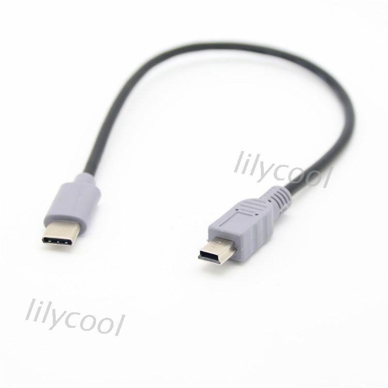 Dây cáp sạc truyền dữ liệu USB loại C 3.1 qua mini USB B 5 chân dài 1m