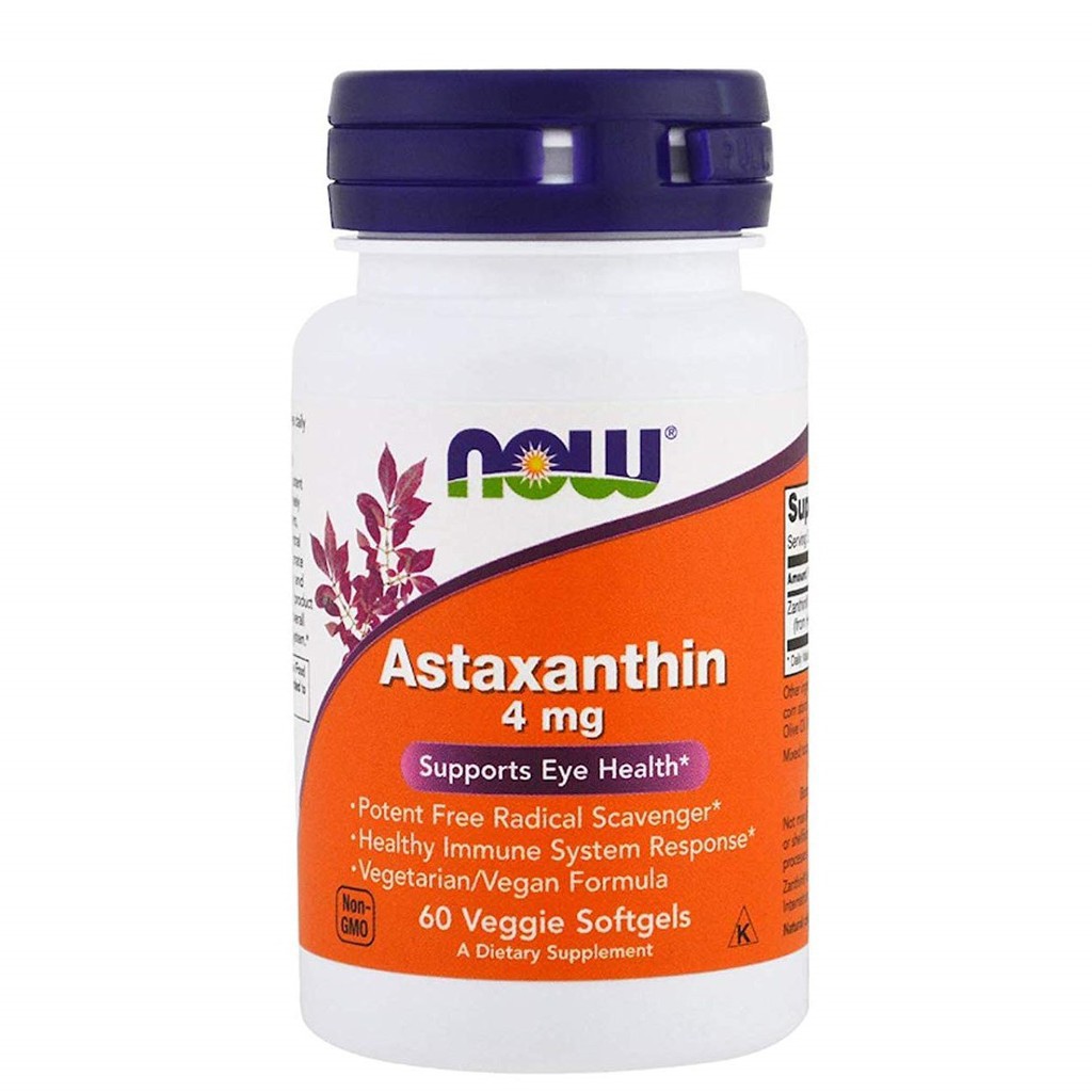 Thực Phẩm Bổ Sung Now Astaxanthin 4mg 60 Viên