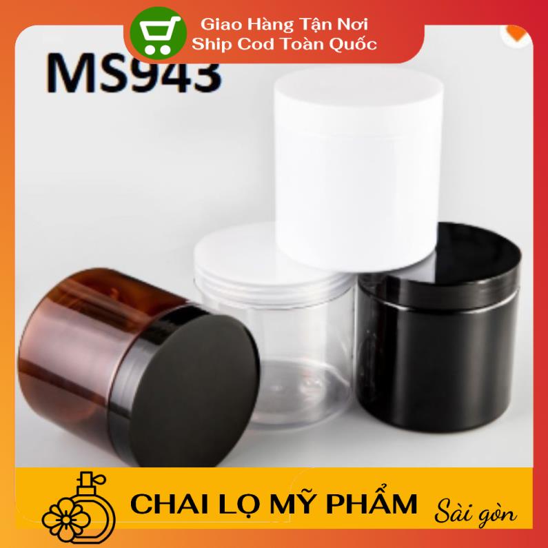 Hủ Đựng Kem ❤ SIÊU RẺ ❤ Hũ Nhựa Pet Trong,Nâu,Đen 200g,250g đựng mỹ phẩm, thực phẩm, đồ khô, ngũ cốc