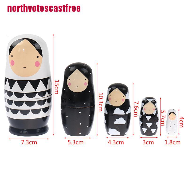 1 Bộ Búp Bê Nga Matryoshka Bằng Gỗ