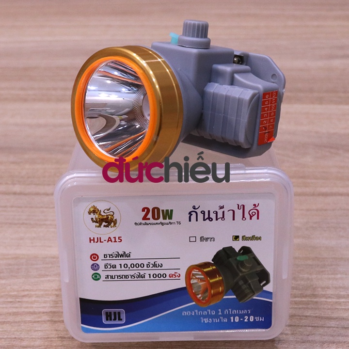 Đèn pin đội đầu sáng mạnh điều chỉnh ánh sáng - Đức Hiếu Shop