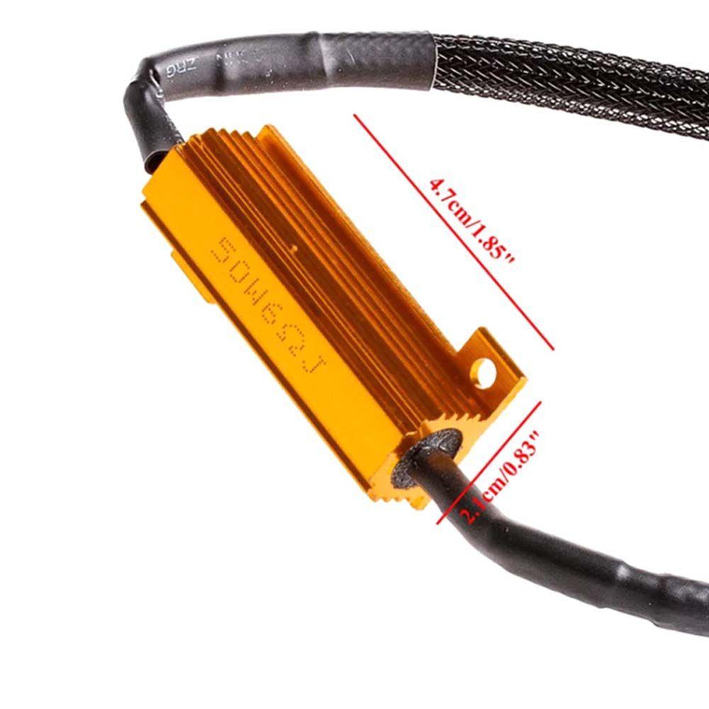 Set 2 Bộ Giải Mã Điện Trở Đèn LED DRL 12V Chuyên Dụng Cho Xe Hơi