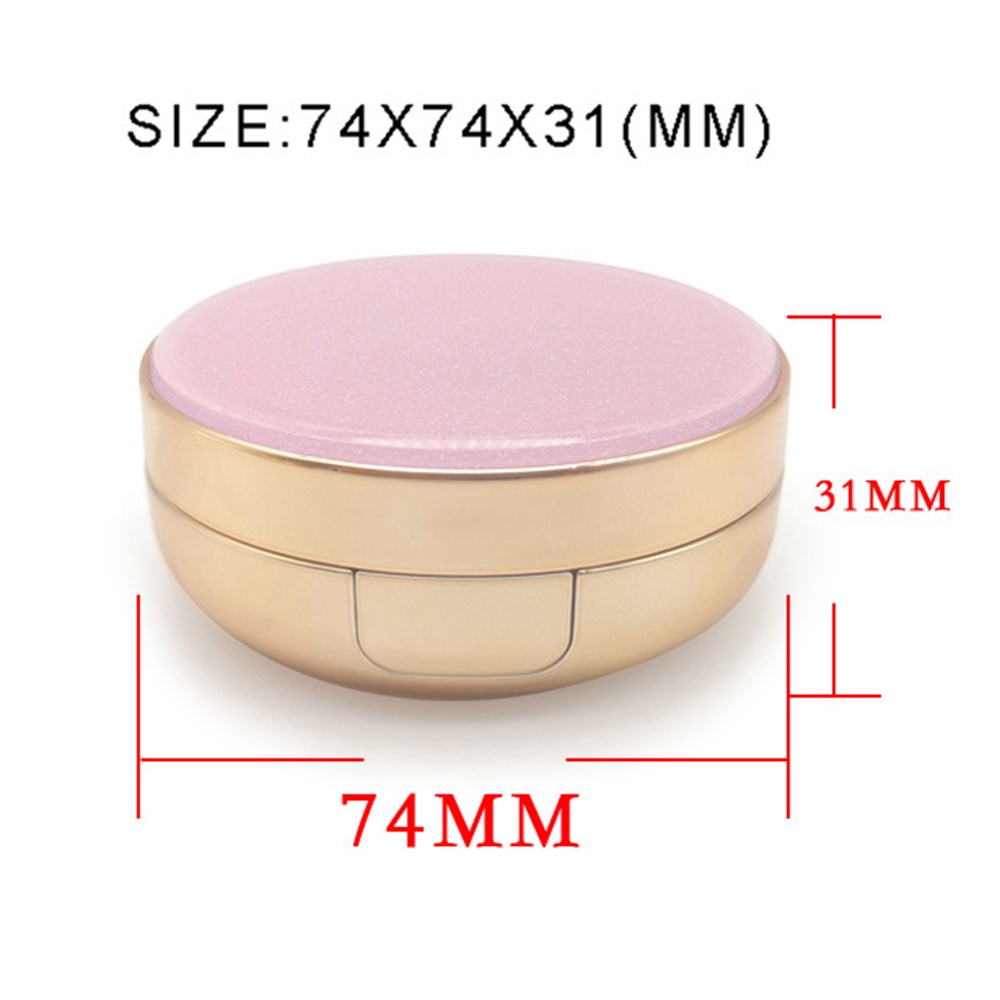 Hộp rỗng đựng phấn nước mini có gương soi và mút trang điểm cỡ 15g/ 0.5oz tiện dụng diy