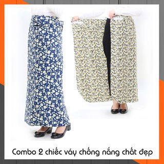 Combo 2 Váy chống nắng 2 mặt nhiều họa tiết cho bạn gái