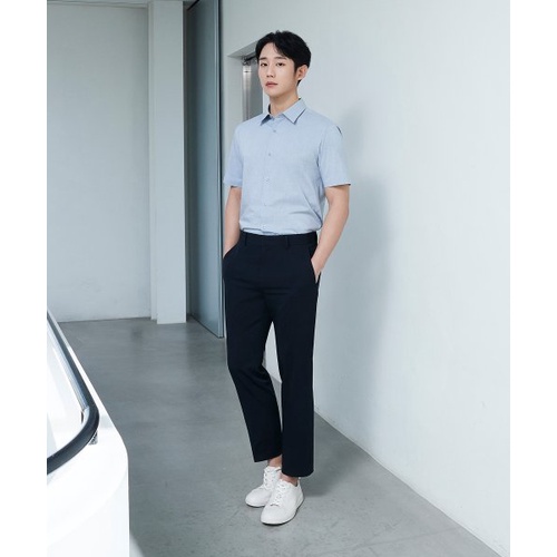 Quần âu MindBrigde form Tapered Banding Slacks MWPT 0101