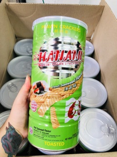 Bim Bim Tôm Lon, Bánh Snack Tôm Hanami, Vị Chua Cay Hoà Quyện, Lon 110gram