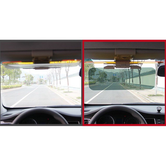Kính lái xe ban đêm cho xe ô tô HD Vision 2 trong 1, kính lái xe đêm & ngày chống chói chống lóa - AmusCar Shop