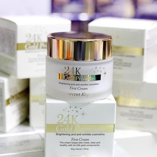 Kem Dưỡng Trắng Da Chống Lão Hoá Secret Key 24K Gold Premium First Cream 50g