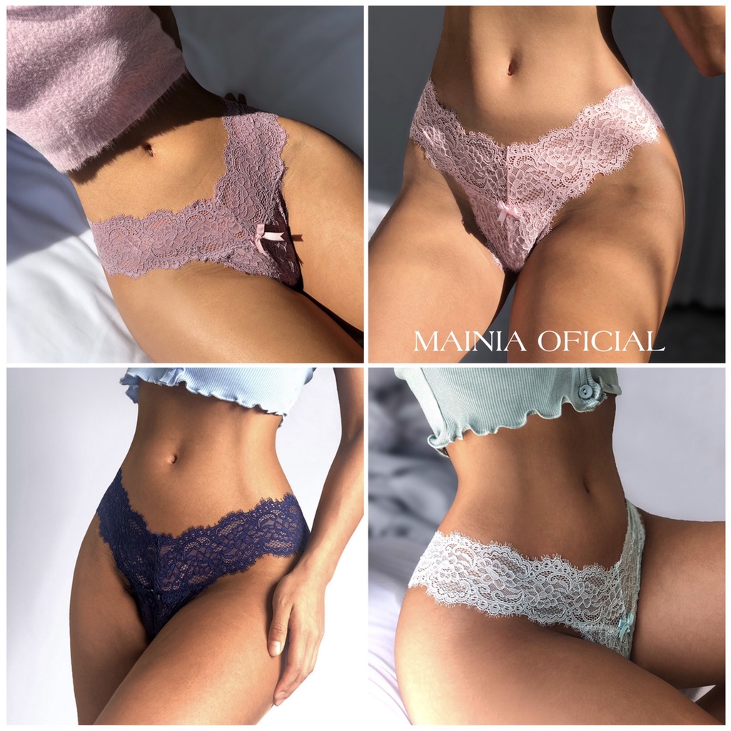 Quần Lót Ren Hoa Lọt Khe 10 Màu Mềm Mại Sexy Quyến Rũ Mainia Shop