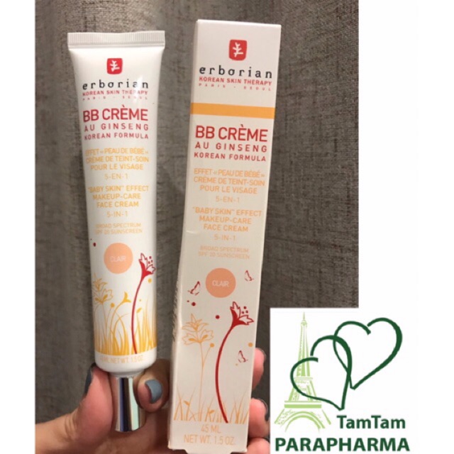 [sẵn]🇫🇷🇰🇷 ERBORIAN BB cream kem nền các màu 💞 TamTam 💞 | BigBuy360 - bigbuy360.vn