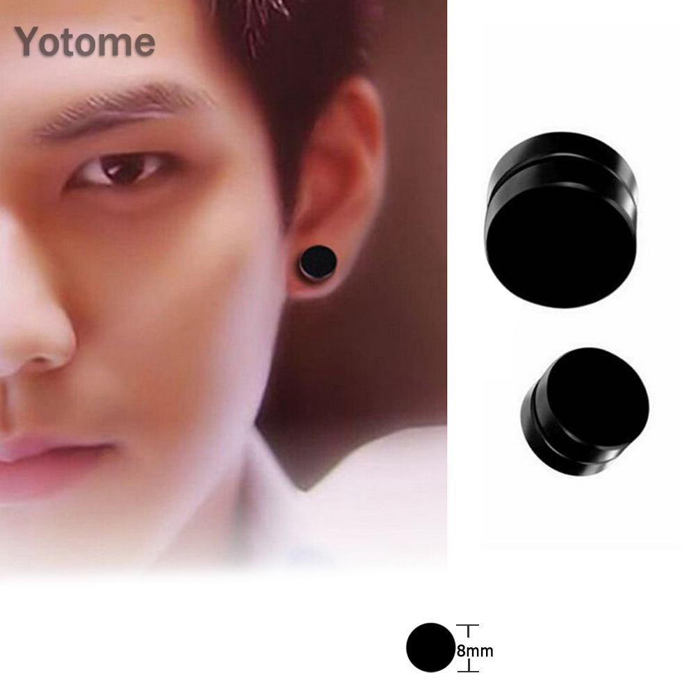 Bông Tai Nam Châm Phong Cách Punk Bằng Thép Không Gỉ Không Cần Xỏ Khuyên Cho Nam Và Nữ Dùng Trang Trí/làm Quà Tặng