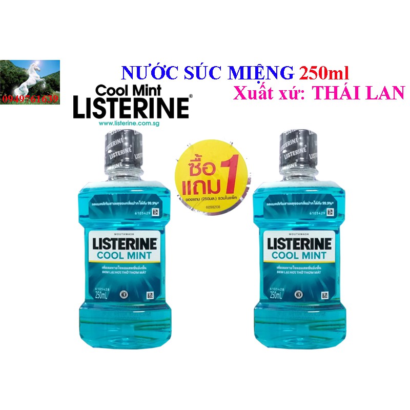 NƯỚC SÚC MIỆNG LISTERINE 2 chai 250ML