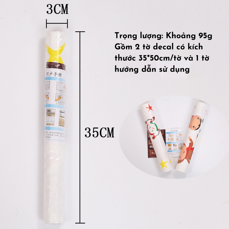 Decal Hít Tích Điện Trang Trí Giáng Sinh Noel Dán Tường Dán Cửa Kính ❤️ FREESHIP❤️ Set 2 Tờ Decal ❤️ Momomart | BigBuy360 - bigbuy360.vn