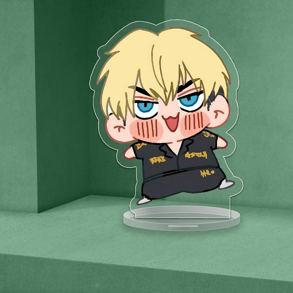 Mô Hình Standee  Lắc Lư Standee Lò Xo Tokyo Revengers Chibi Takemichi Mikey Draken Chất Liệu Acrylic Decor Bàn Học Tra