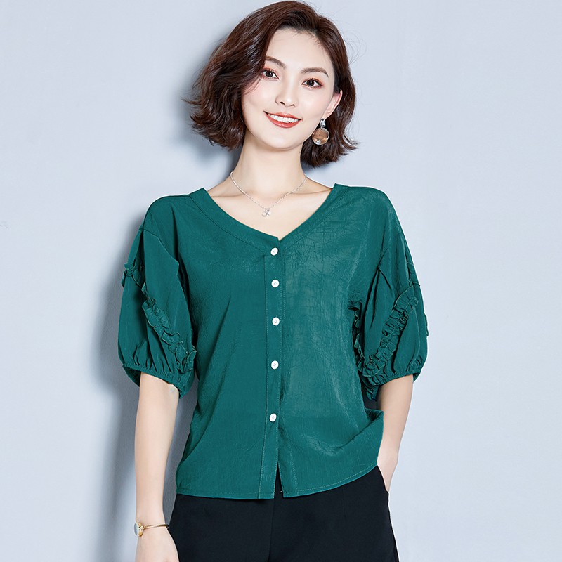 áo kiểu nữ vải chiffon dáng rộng thời trang