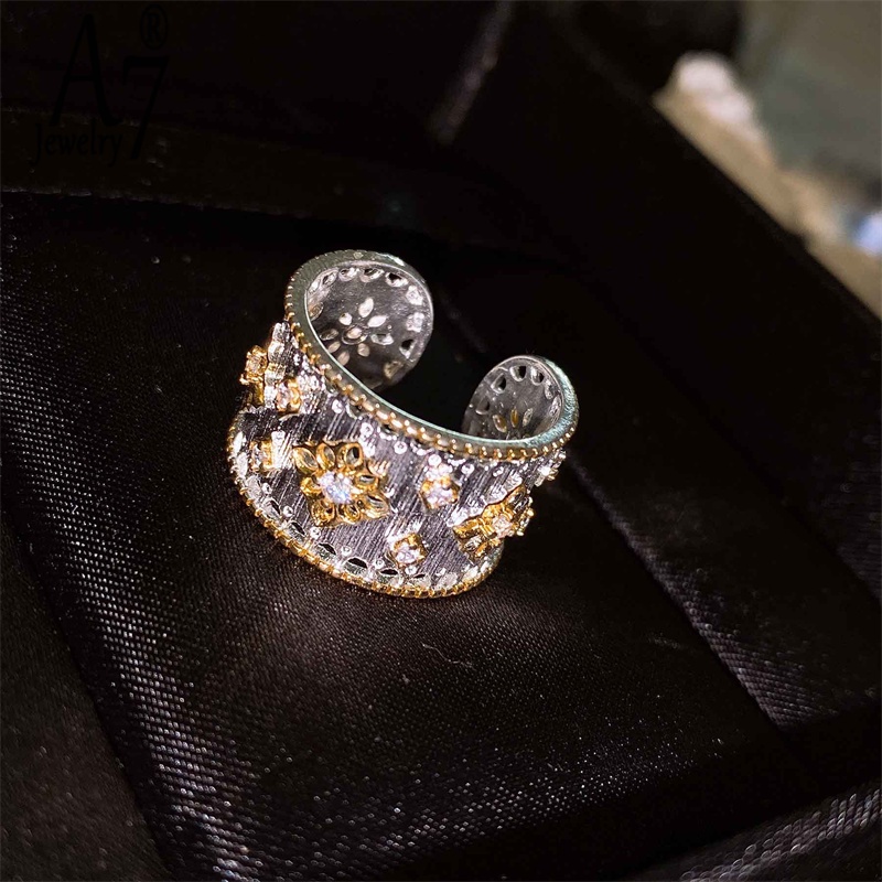 Nhẫn đính ngọc trai giả /đá thủ công thời trang