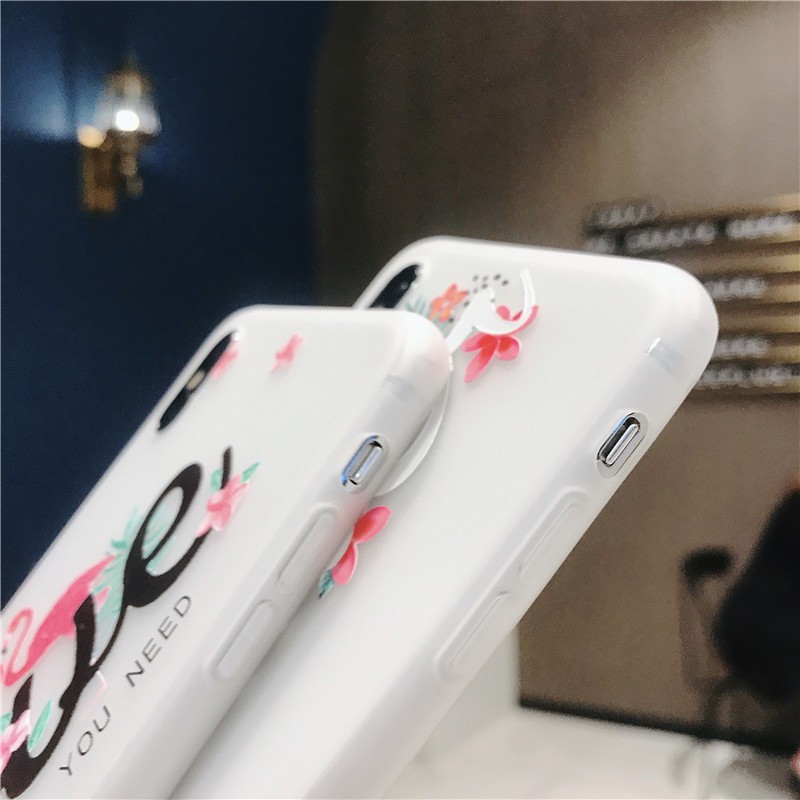 Ốp TPU phong cách hoa mùa hè sang trọng iphone 6 plus 6s plus 7 8 X XS XR XS MAX a39