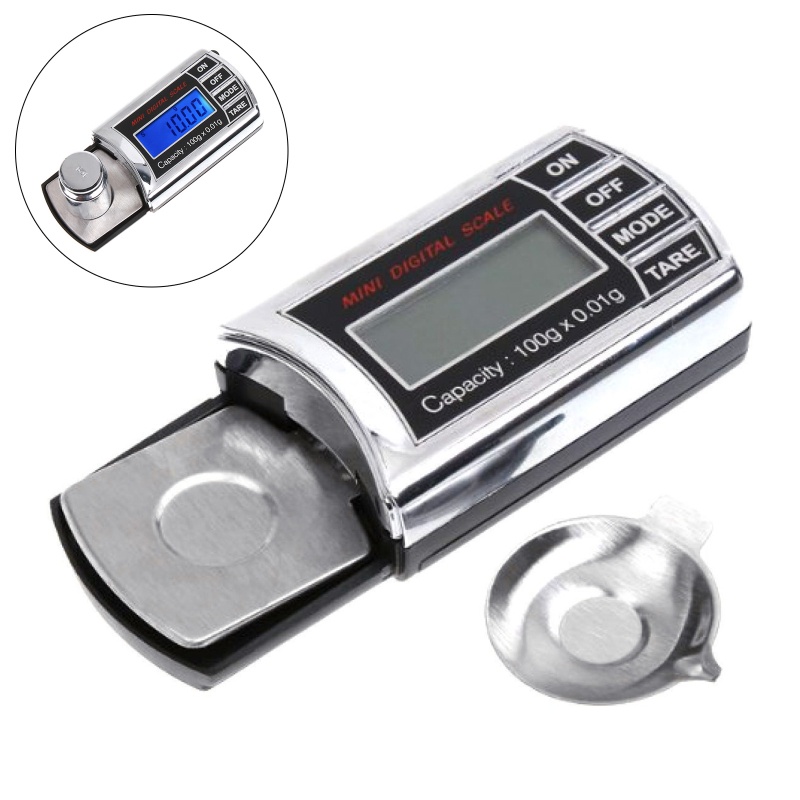 Pcf * Cân Điện Tử Mini Chính Xác Cao Bỏ Túi Tự Động Tare Off Màu Xanh Dương