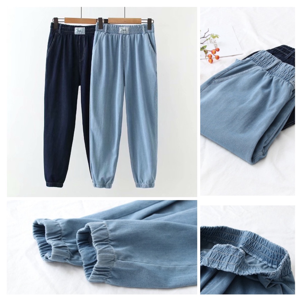Quần jean nữ kiểu dáng jogger eo thun (40-68kg)QS31 | BigBuy360 - bigbuy360.vn